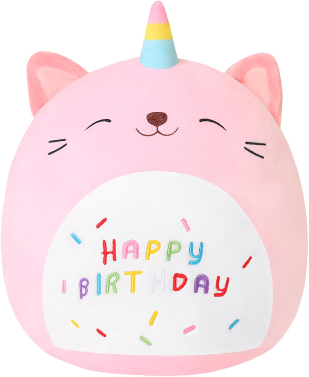 SQEQE Unicorn Cat Plush Kawaii Birthday Cat Plushies Pillow Cat ...