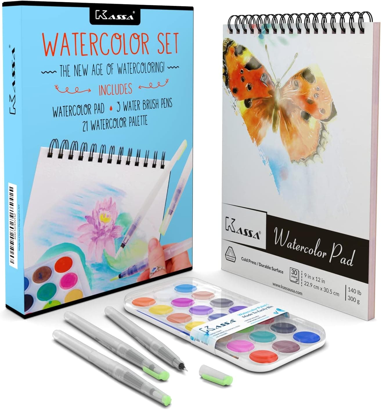 Kassa Watercolor Painting, Drawing & Art Supplies Set - Amazon.com