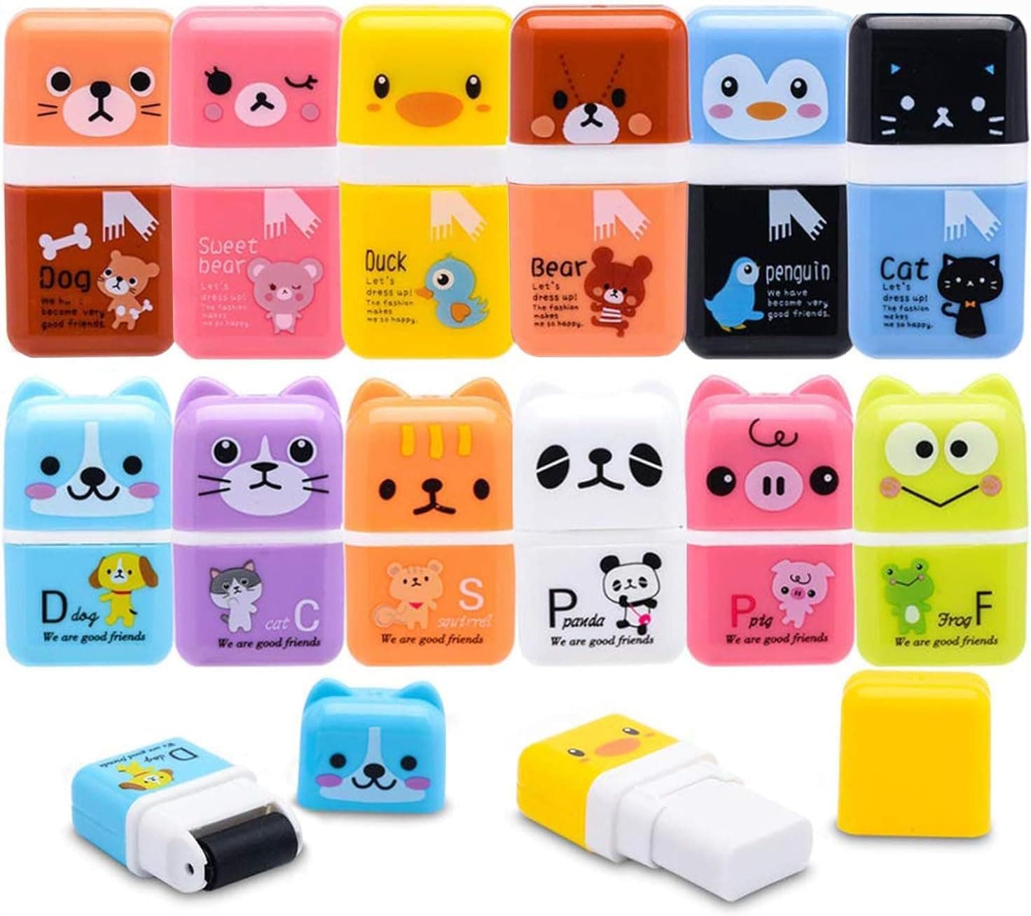 20 Pcs Bunny and Carrot Bear Corn Erasers Easter ... - Amazon.com