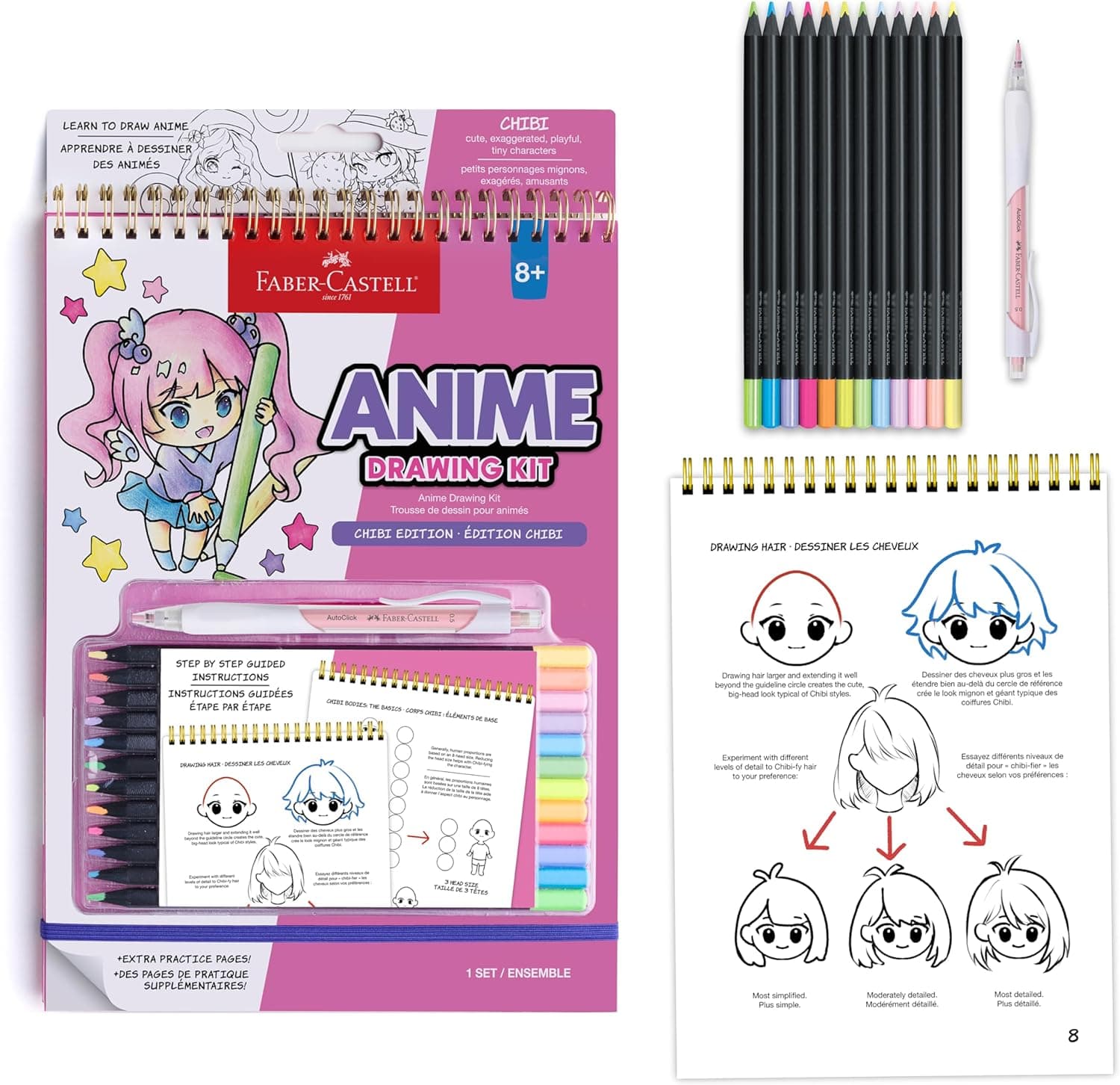 Faber-Castell Chibi Anime Drawing Kit for Beginners