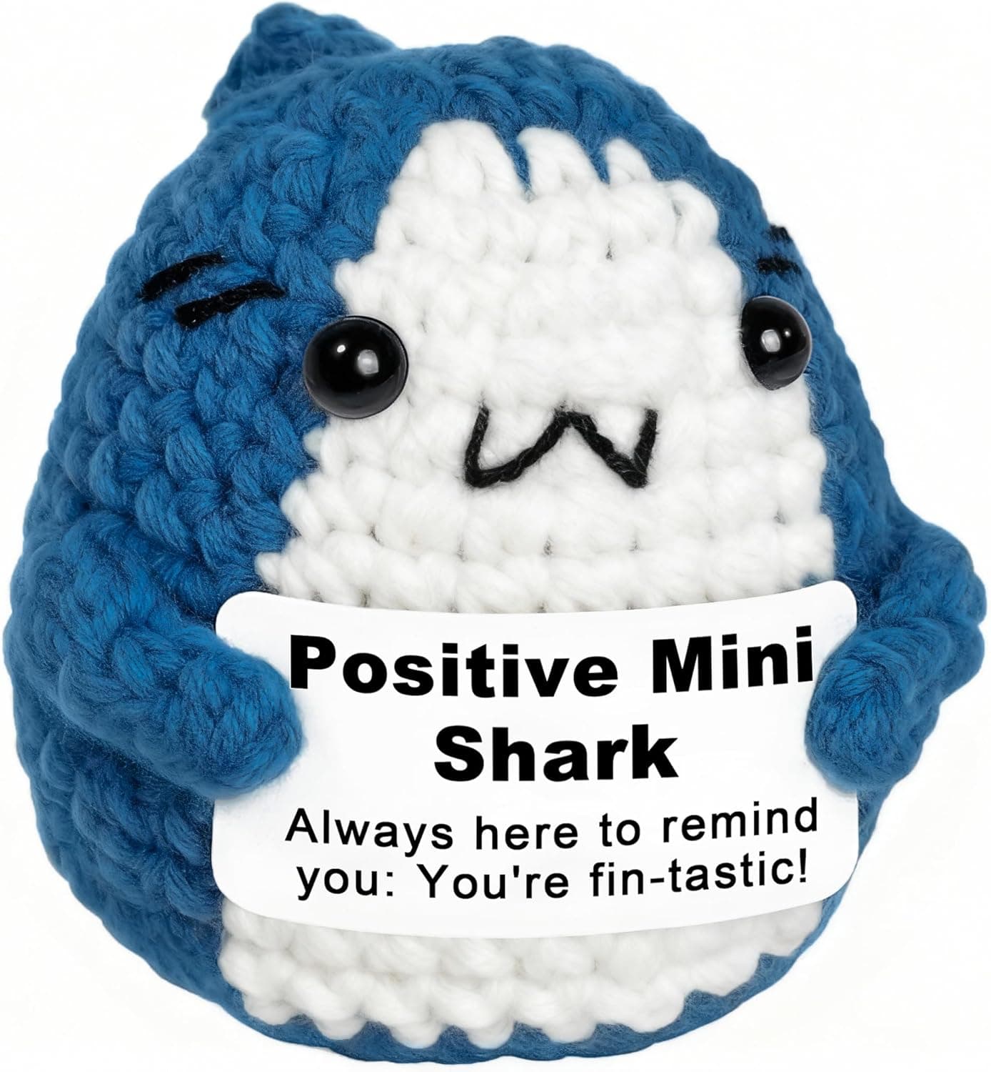 Amazon.com: Krinisou Positive Animals Crochet Shark Gift – Mini ...