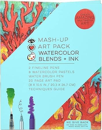 Bright Stripes iHeartArt Kids Art Set, Pastel Watercolor ... - Amazon.com