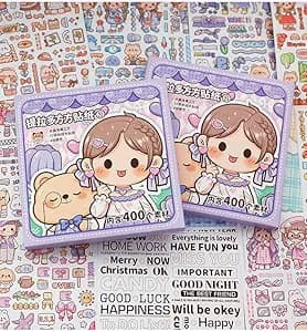 12 Sheets Kawaii Washi Tape Stickers for Water Bottles, Cute Fairy ...