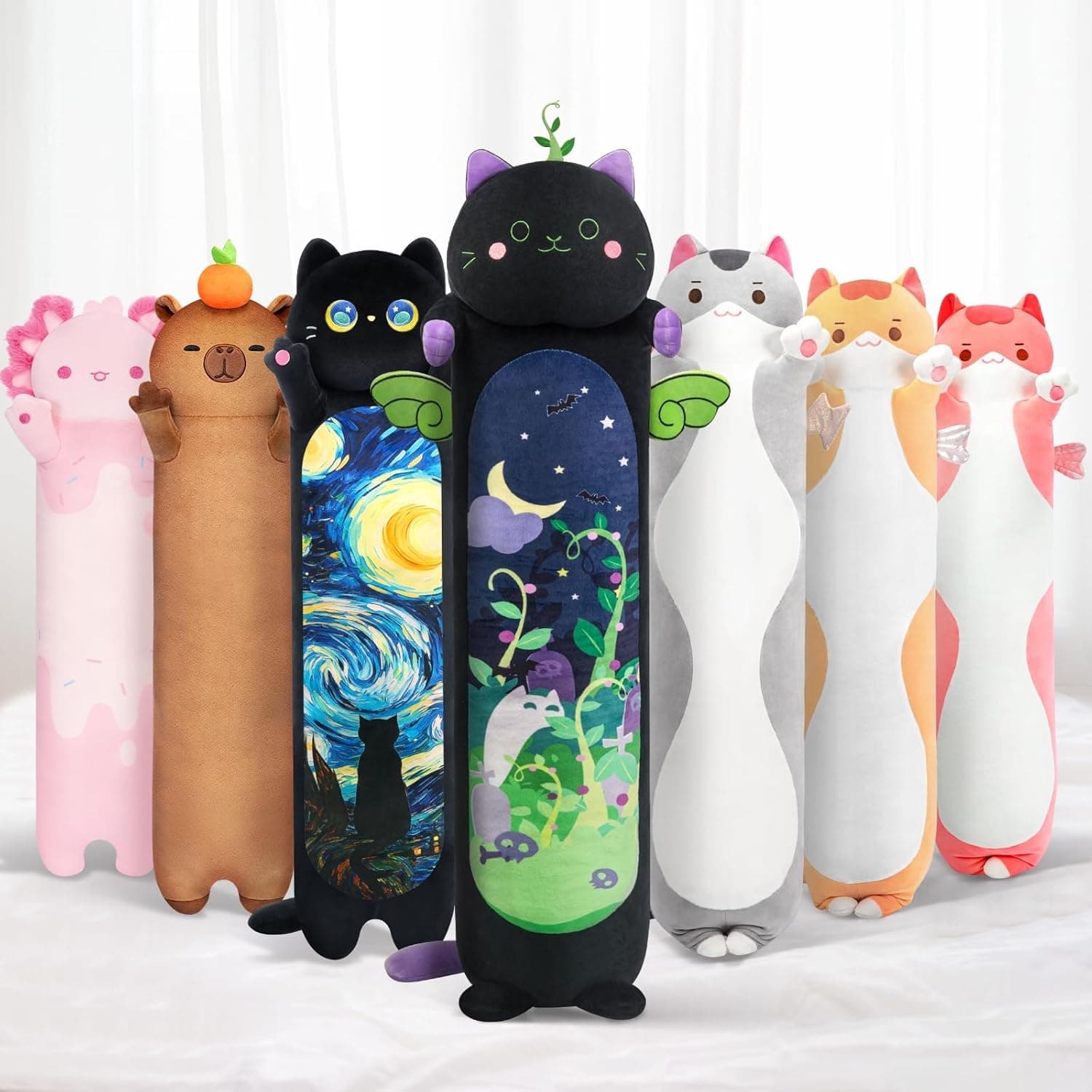 Amazon.com: Mewaii Long Cat Plush 5 Sizes, 120% Extra Filling ...